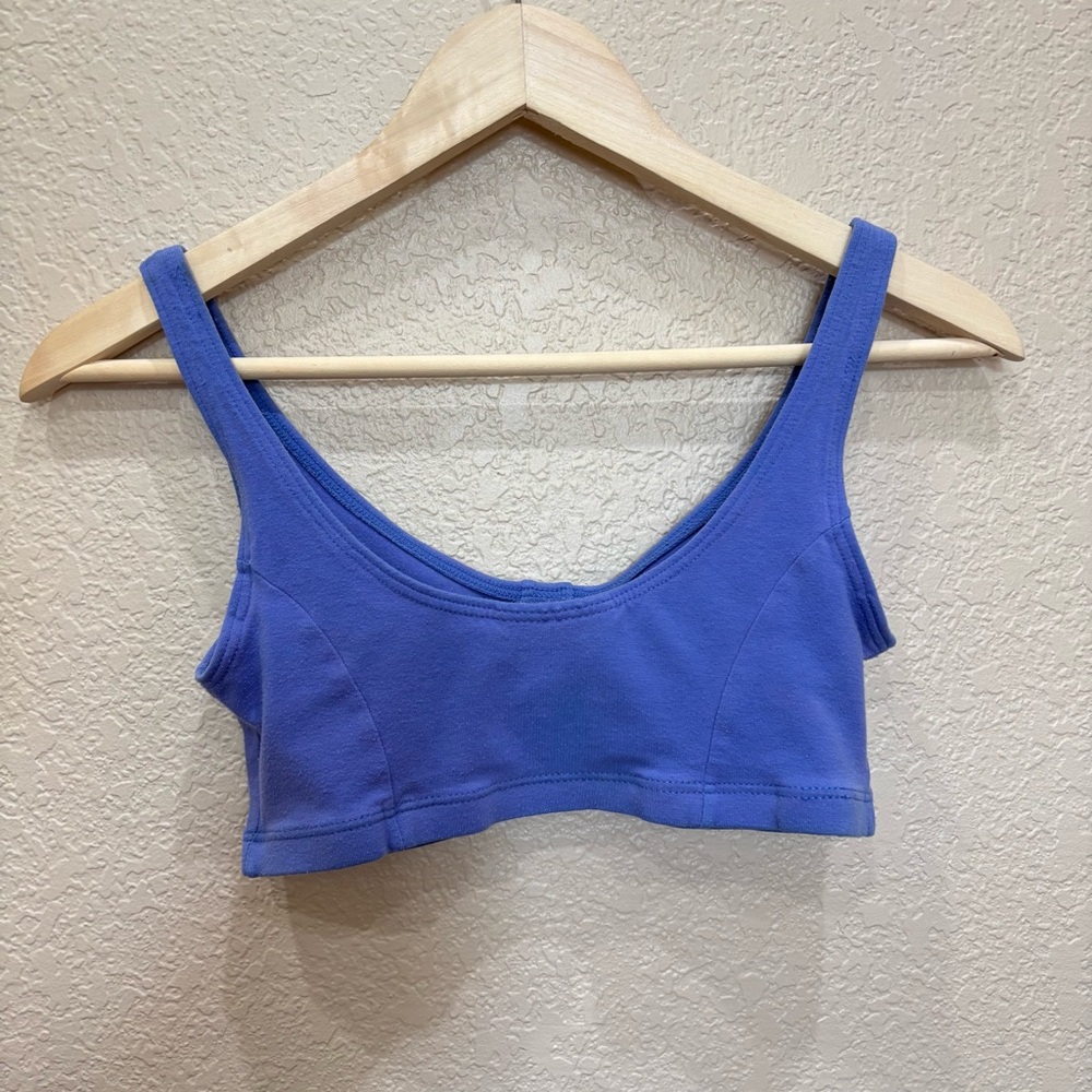 Jacques Moret Vintage Bustier Cropped Tank Top size Medium - Periwinkle Y2K 90’s - Picture 4 of 4